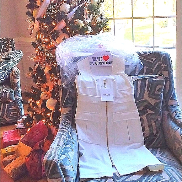 Diane Von Furstenberg Sophisticated Classic Stretchy White Gold 🎁 NWT $548 - Picture 2 of 10